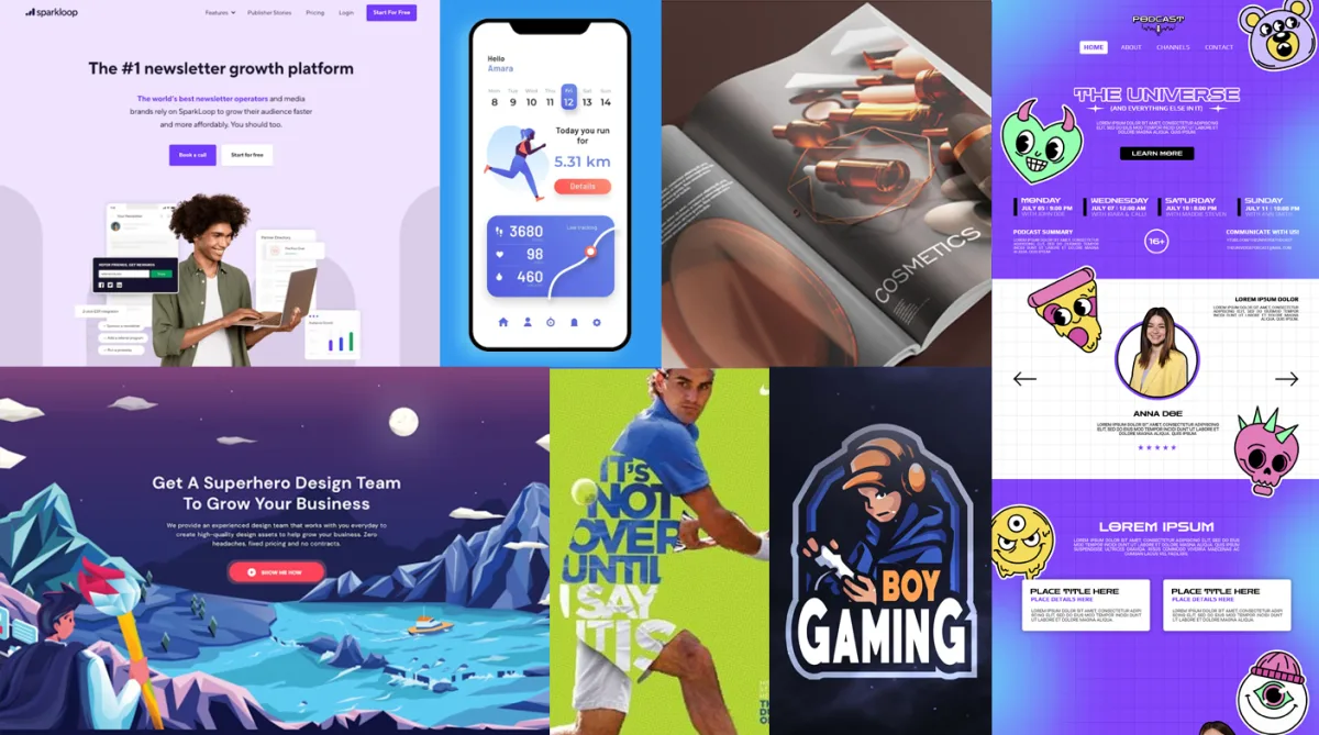 RapBooster Social Media Graphic Design Examples