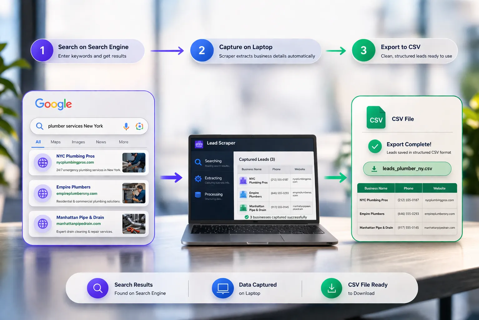 Search Engine Lead Scraper
