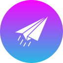 Paper plane send icon