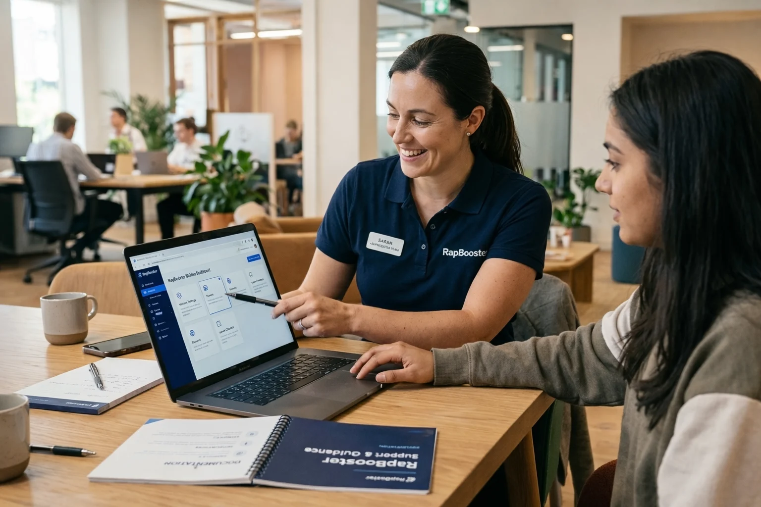 RapBooster support and community — onboarding specialists and dedicated account managers