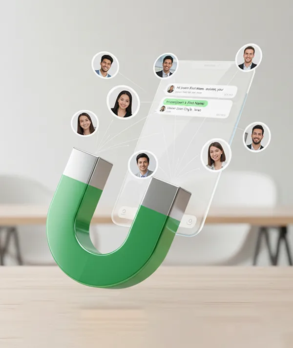 WhatsApp broadcasting feature - personalized message templates