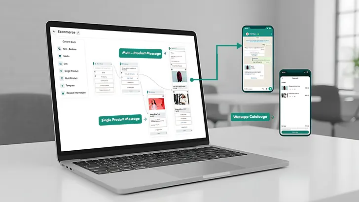 WhatsApp Commerce Catalogue features — product browsing, cart, and checkout inside chat