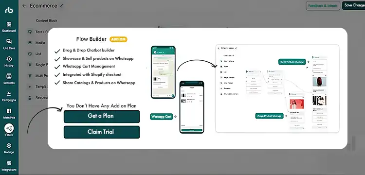 Step 2: Unlock WhatsApp Flow Builder in RapBooster