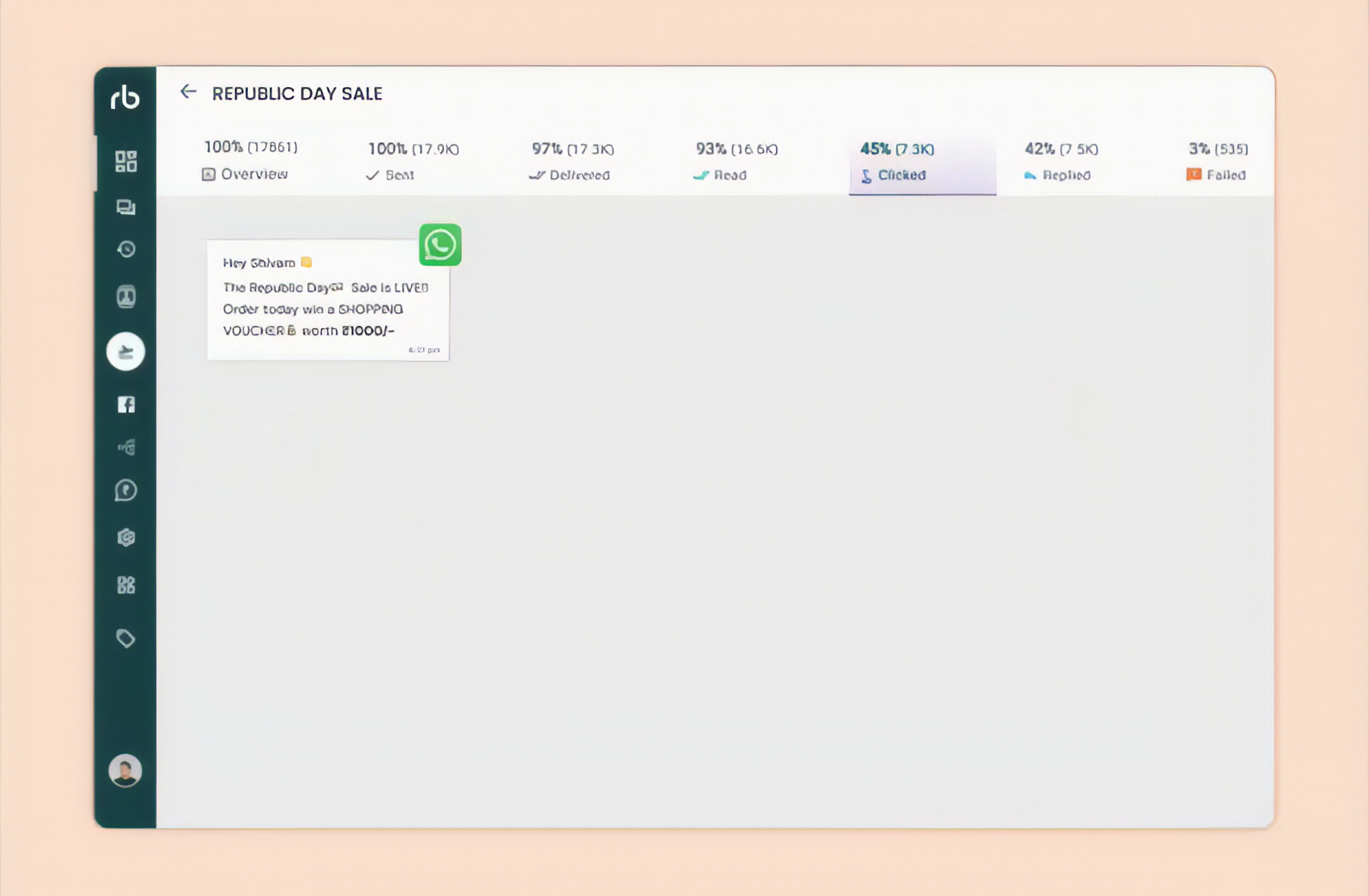 WhatsApp payment flow demo animation